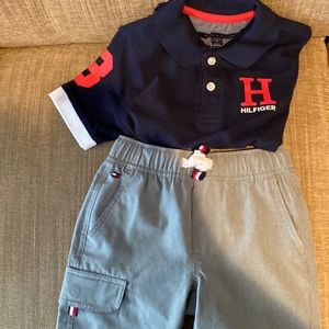 Tommy Hilfiger shirt w/ shorts. Like new.